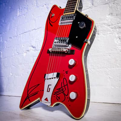 Gretsch Billy Bo Firebird Hand signed and Pinstriped by Billy Gibbons ZZ TOP 2006 - Red image 8
