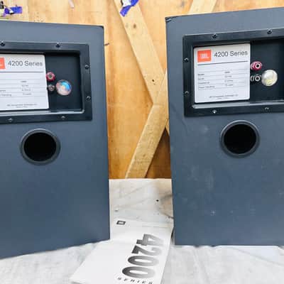 Pair of JBL Studio Monitor 4206 Bookshelf Reference Speakers Passive 75 Watts #1 image 9