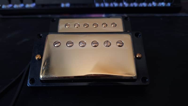 Seymour Duncan Duncan High Voltage – Set Humbuckers Neck + Bridge Gold – Neufs 2023 - Gold image 1