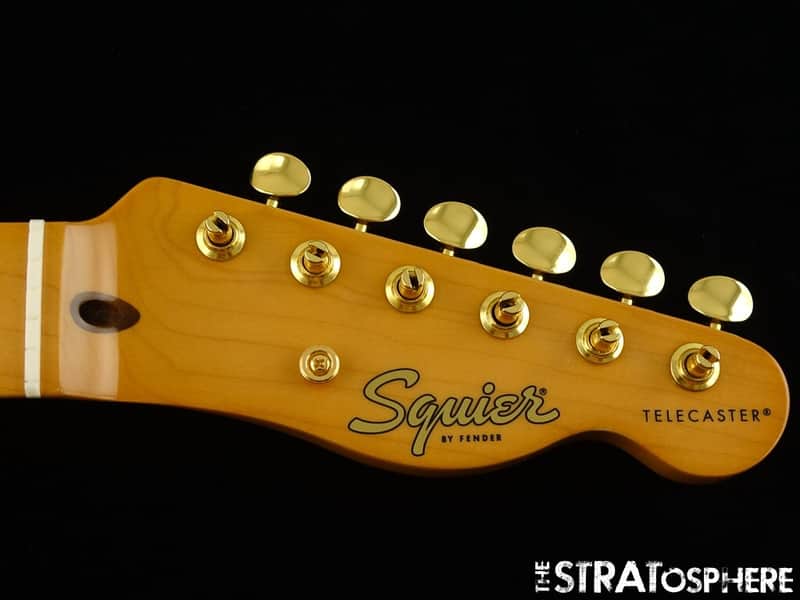 Fender Squier FSR Class Vibe 50s Telecaster NECK & GOLD TUNERS Tele Tinted Maple image 1