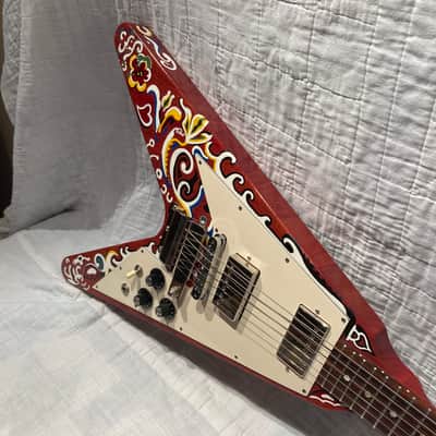 2005 Gibson Flying V Faded w/Jimi Hendrix Inspired Vibrola and Custom Paint Made in USA image 2