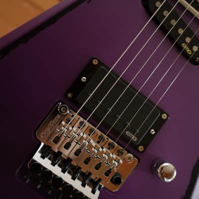 ESP Alexi Laiho Signature Ripped 2021 - Present - Purple Fade Satin with Pinstripes image 2