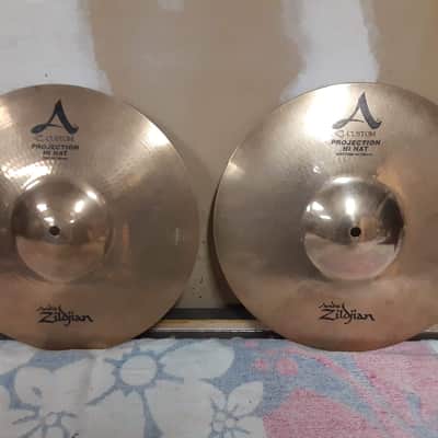 Zildjian 14" A Custom Projection Hi-Hat Cymbals (Pair) image 1