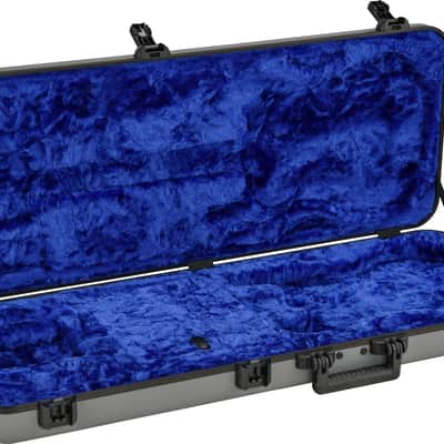 Fender Deluxe Molded Case Stratocaster / Telecaster Silver / Blue image 3