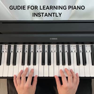 Piano Notes Guide Removable Learn Note Label for 88-Key Full Size, Made of Silicone Better than Stickers image 4