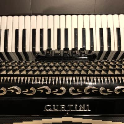 Curtini Accordion 120 Bass Italy - black image 3