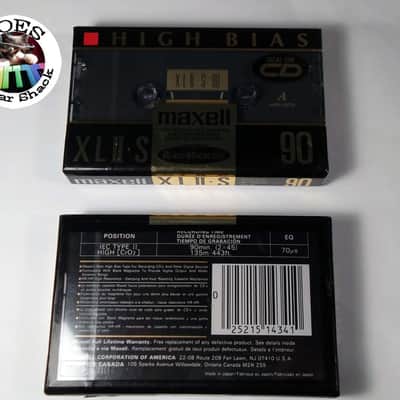 2-1992 Maxell XLII-S 90 Gold Type II Made in Japan CR02 High Position Cassette Tape CD 90 Mins New Sealed NOS - Will Combine Shipping! image 3