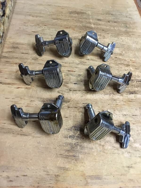 Grover GROVER IMPERIAL STAIRSTEP TUNERS Chrome Plated circa late 1970s image 1