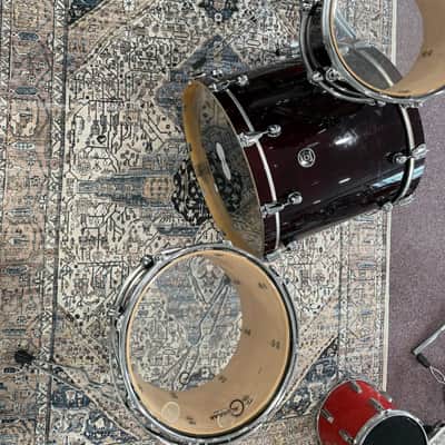 Premier Gen-X 4-Piece Drum Set - Maroon (18x22 / 8x10 / 9x12 / 11x14) image 8