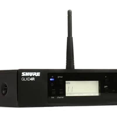 BRAND NEW Shure GLXD14R/MX53 GLX-D Advanced Digital Wireless Presenter Rack System w/ MX153 Headworn Earset Microphone GLXD1 Bodypack Transmitter & GLXD4R Rackmountable Receiver w/ Ears SB902A Rechargeable Lithium-ion Battery Padded zipper accessory case image 16