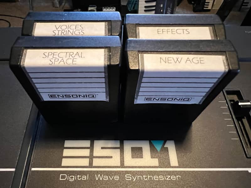 Ensoniq ESQ-1 Carts - New Age - Spectral Space - Voices Strings - Effects - Cartridge image 1