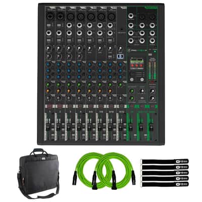 Mackie ProFX12v3+ 12-Channel Analog Mixer with Gator Cases Bag Pack image 1