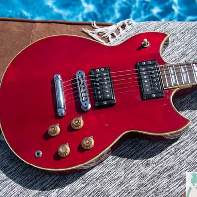 Late 1970's Yamaha SG-500 - Trans Red Finish - Made in Japan - Pro Set Up w Perfect Frets/Action/Intonation - Demo Video image 2