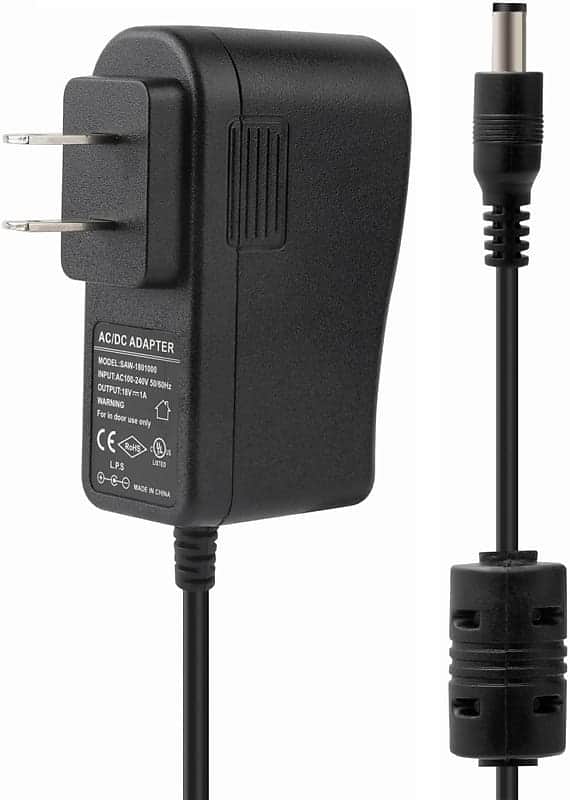 18Volt 1A Guitar Effect Pedal Power Supply Adapter 110-240V AC to DC Center Negative Plug for Guitar Pedal image 1