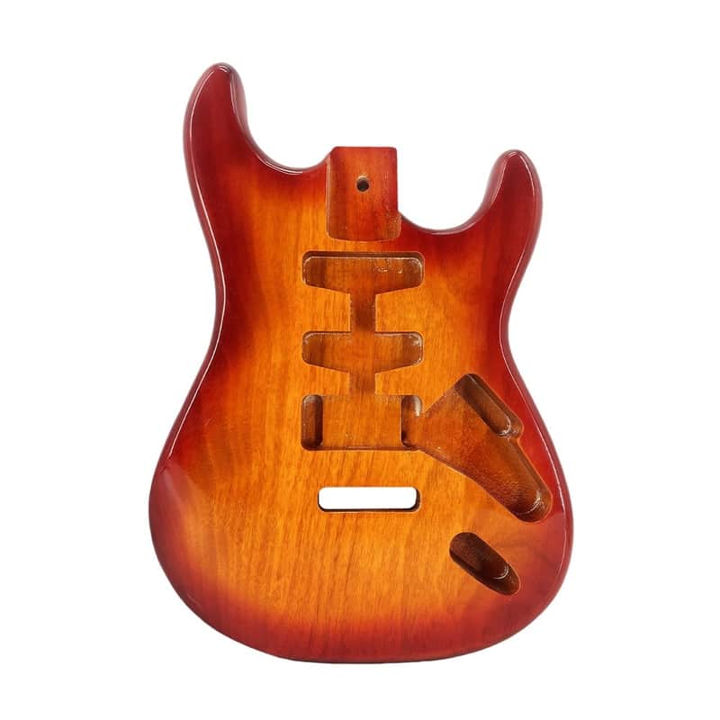 Stratocaster Style Electric Guitar SSH Body, Mahogany Glossy image 1