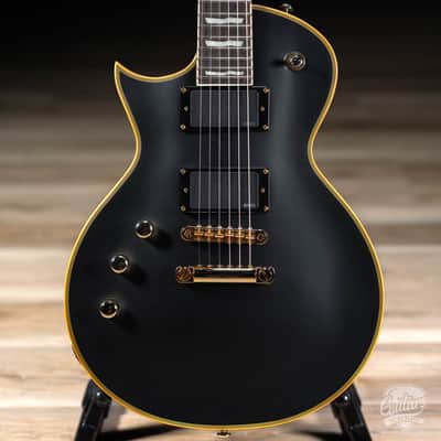 ESP LTD Deluxe EC-1000 LH Left-Handed EMG Guitar – Vintage Black image 2
