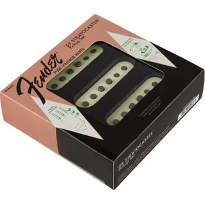 Fender Pure Vintage '59 Strat Pickup Set - Vintage White (3) image 2