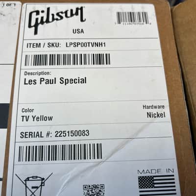 2025 Gibson USA Les Paul Special Electric Guitar TV Yellow image 9