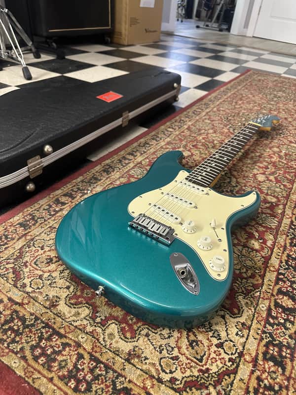 Fender American Standard Stratocaster with Matching Headstock, Rosewood Fretboard 1995 - Ocean Turquoise image 1