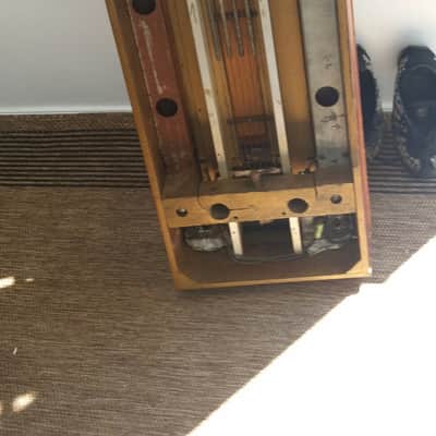 Vintage Steel Guitar / Parts Project Vintage Circa 1950,s Brown image 11