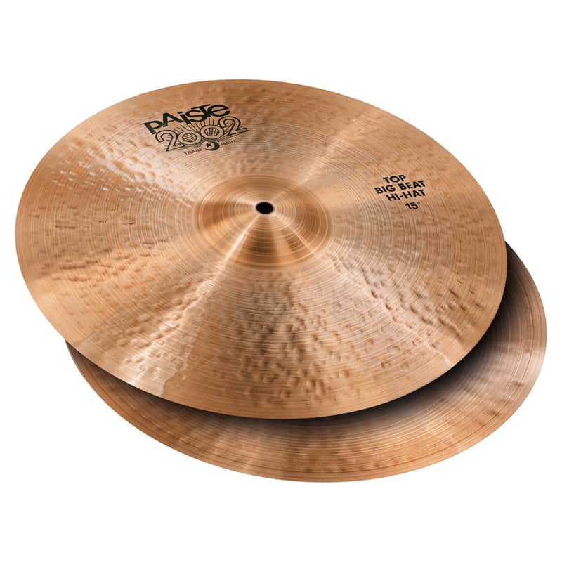 Paiste 2002 Black Label 15" Big Beat Hi-Hats image 1
