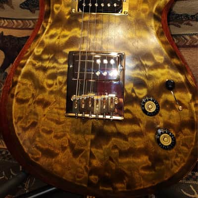 Tigers Eye Custom Crafted Slash Pro Hums Neck Railhammer Vintage on Bridge image 1