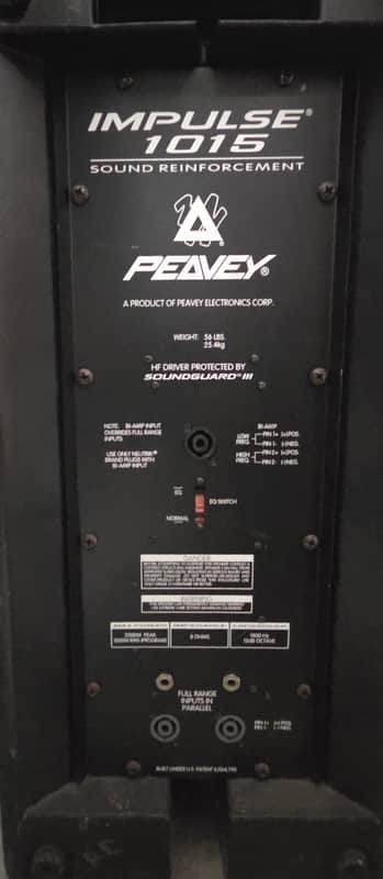 Peavey XR696F (Head) and Impulse 1015 (Speakers) early to mid 2000s - Black image 1