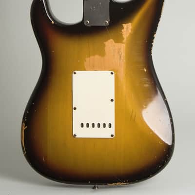 Fender Stratocaster Solid Body Electric Guitar (1971), ser. #308316, original black tolex hard shell case. image 4
