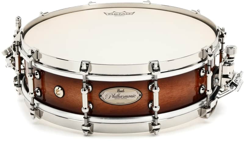 Pearl Philharmonic Maple Snare Drum - 14-inch x 4 inch, Gloss Barnwood Brown Burst image 1