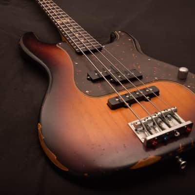 ESP Vintage Four Precision/Jazz Bass guitar! NOT LTD! Sunburst! Custom Shop Fender Killer! image 11