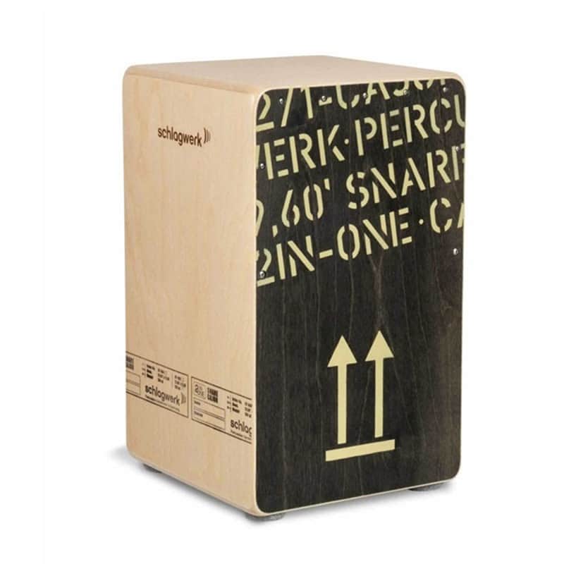 Schlagwerk Percussion SR-CP404BLK [2-in-1 ''Large'' / Black] [Includes Cajon Bag] image 1