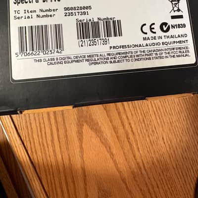 TC Electronic SpectraDrive Bass Preamp 2018 - Present - Black Bild 4