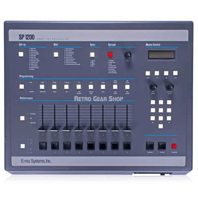 E-mu Systems SP-1200 Model 7030 Original Vintage Gray Sampling Drum Machine Emu SP1200 image 2