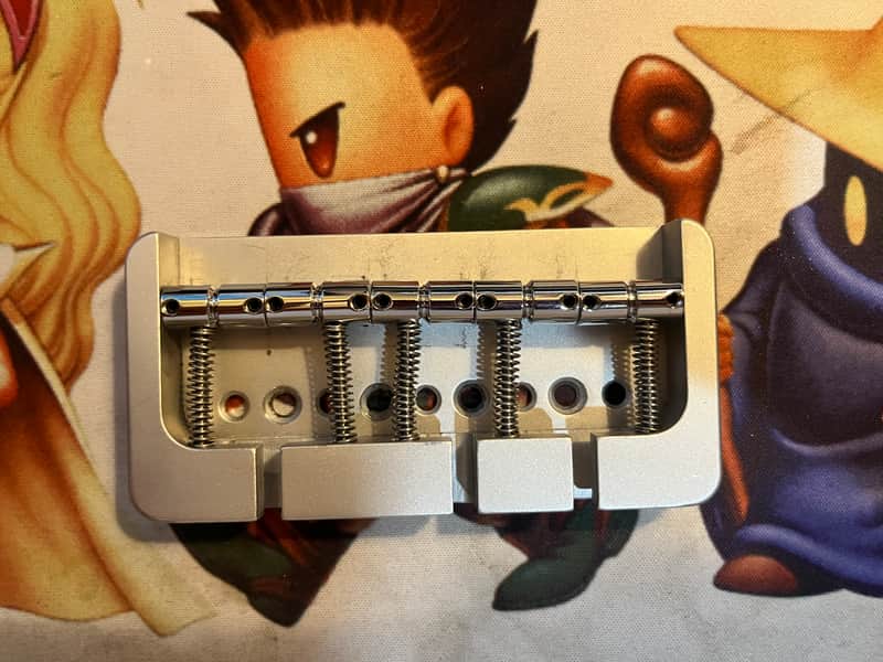 Hipshot B-Style FM3 Fender 5-String Aluminum Bridge - Satin image 1