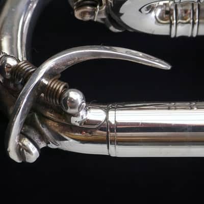 Rare Vintage York Air Flow Cornet in Satin Silver! image 6