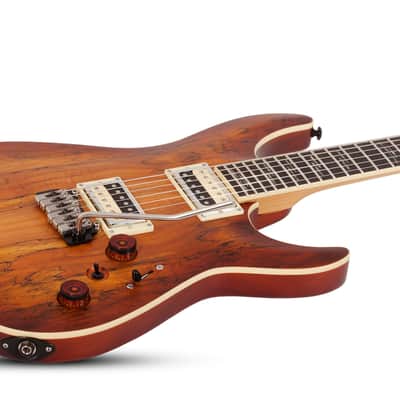 Schecter C-1 Exotic Spalted Maple Satin Natural Vintage Burst image 4
