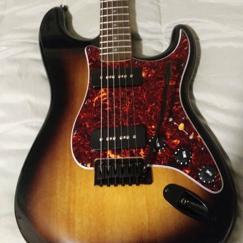 ギター SQUIRE Stratocaster P90 Squier P90 Stratocaster Sunburst | Reverb