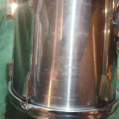 Tama Rockstar (Made in Japan) 13"(diameter) x12"(depth) Rack Tom 1980's - Brushed Misty Metal image 3