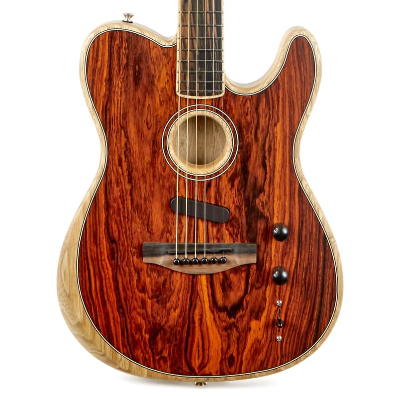 Fender American Acoustasonic Telecaster Exotic Cocobolo image 3