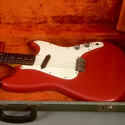 1961 Vintage Pre-CBS Fender USA Musicmaster Dakota Red Nitro True Relic 22.5” Short Scale 3/4 Guitar HSC 6.1 Lb image 12