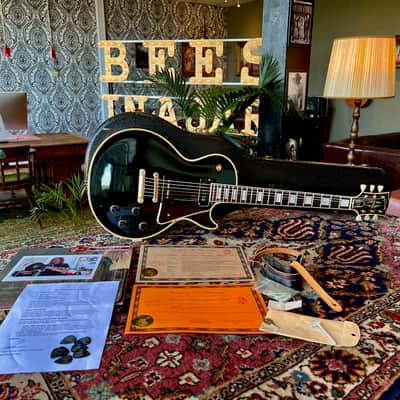 Rock Star owned 1956 Gibson Les Paul Custom Black Beauty Alnico-V image 24