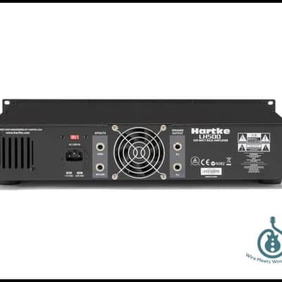 Hartke LH500 Bass Amplifier Tube (12AX7) Preamp, Bass + Treble Shelving w/ peak Mid-Range 500 watt Bass Head HALH500 image 2