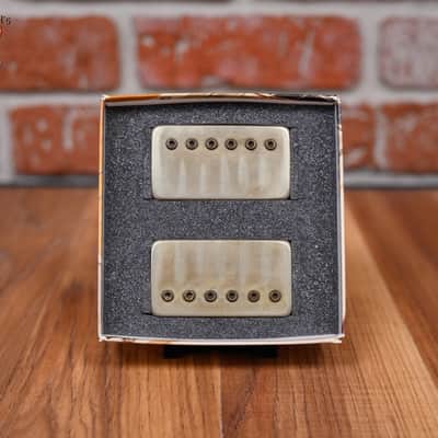 Bare Knuckle Cold Sweat Humbucker Set Aged Nickel Covers Aged Nickel Bolts 53mm Trem Spacing image 2