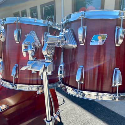 Ludwig Classic Maple 6ply Series 90's USA Mahogany Natural Finish. image 6
