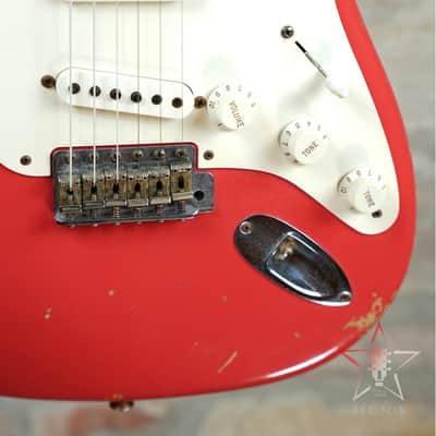 FENDER CUSTOM SHOP Stratocaster 1956 Reissue Relic - 2013 - Fiesta Red image 5