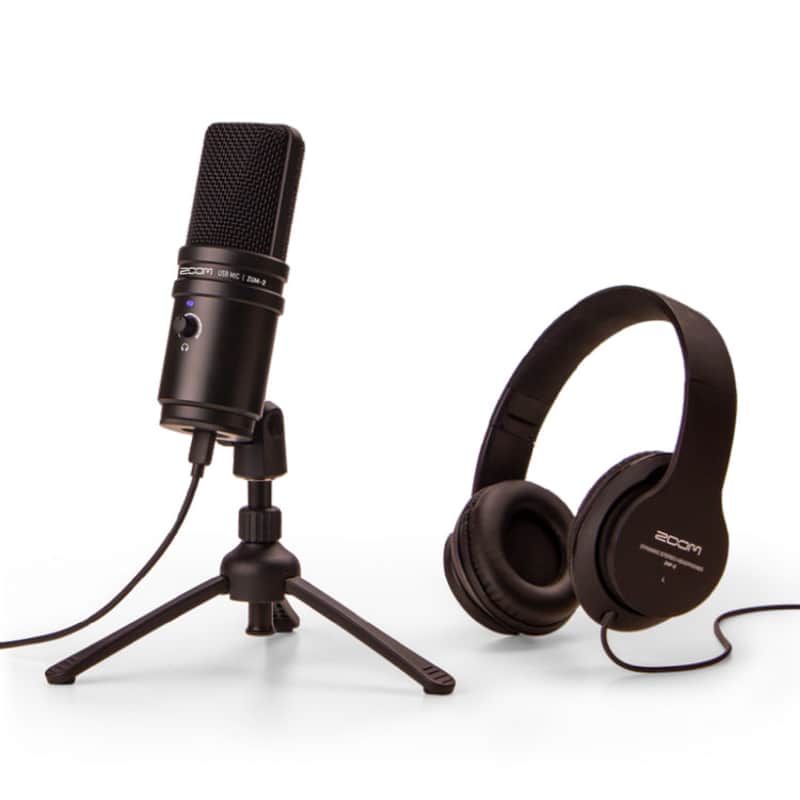 Zoom ZUM-2 USB Supercardioid Condenser Microphone with Headphones 2021 - Present - Black image 1