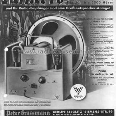 15" Fieldcoil Speaker RFW Fafner  7b Helios-Grossraum (Klangfilm era) image 3
