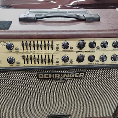 Behringer Ultracoustic ACX1800 180-Watt 2-Channel Acoustic amp W. Road Case image 2
