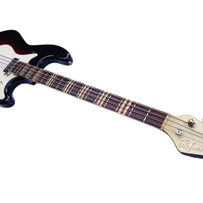 1966 Hofner 185 shortscale bass in Redburst Tocotronic (Vintage, Restored) image 11