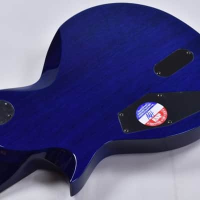 ESP LTD Deluxe EC-1000 Electric Guitar in Swirl Blue Finish image 14
